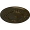 Ekena Millwork Flower Ceiling Medallion (Fits Canopies up to 3 7/8"), Hand-Painted Green Gold, 27"OD x 1 1/8"P CM27FLGGS - alternate 2